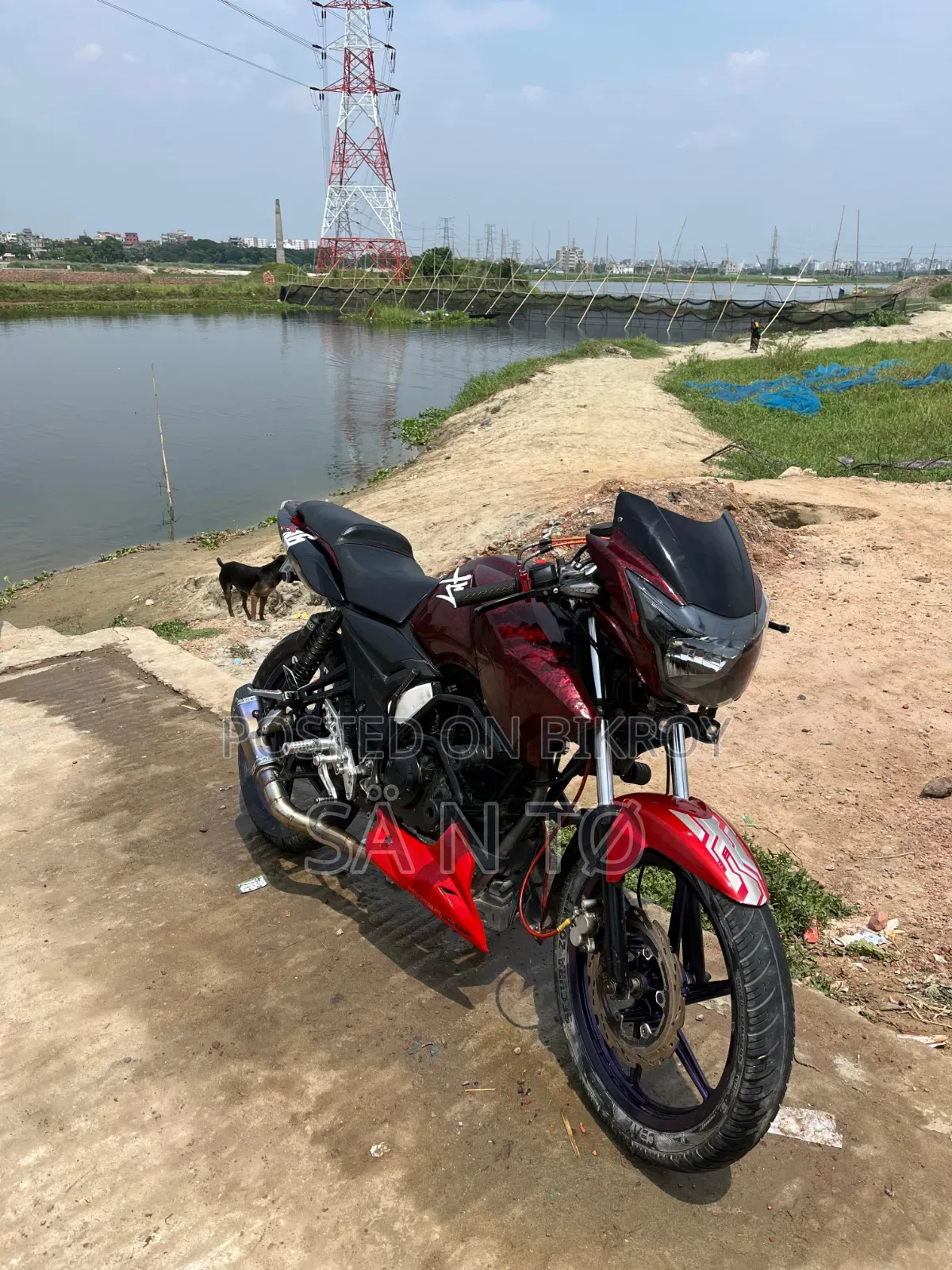 TVS Apache RTR 160 2V 2015 Red