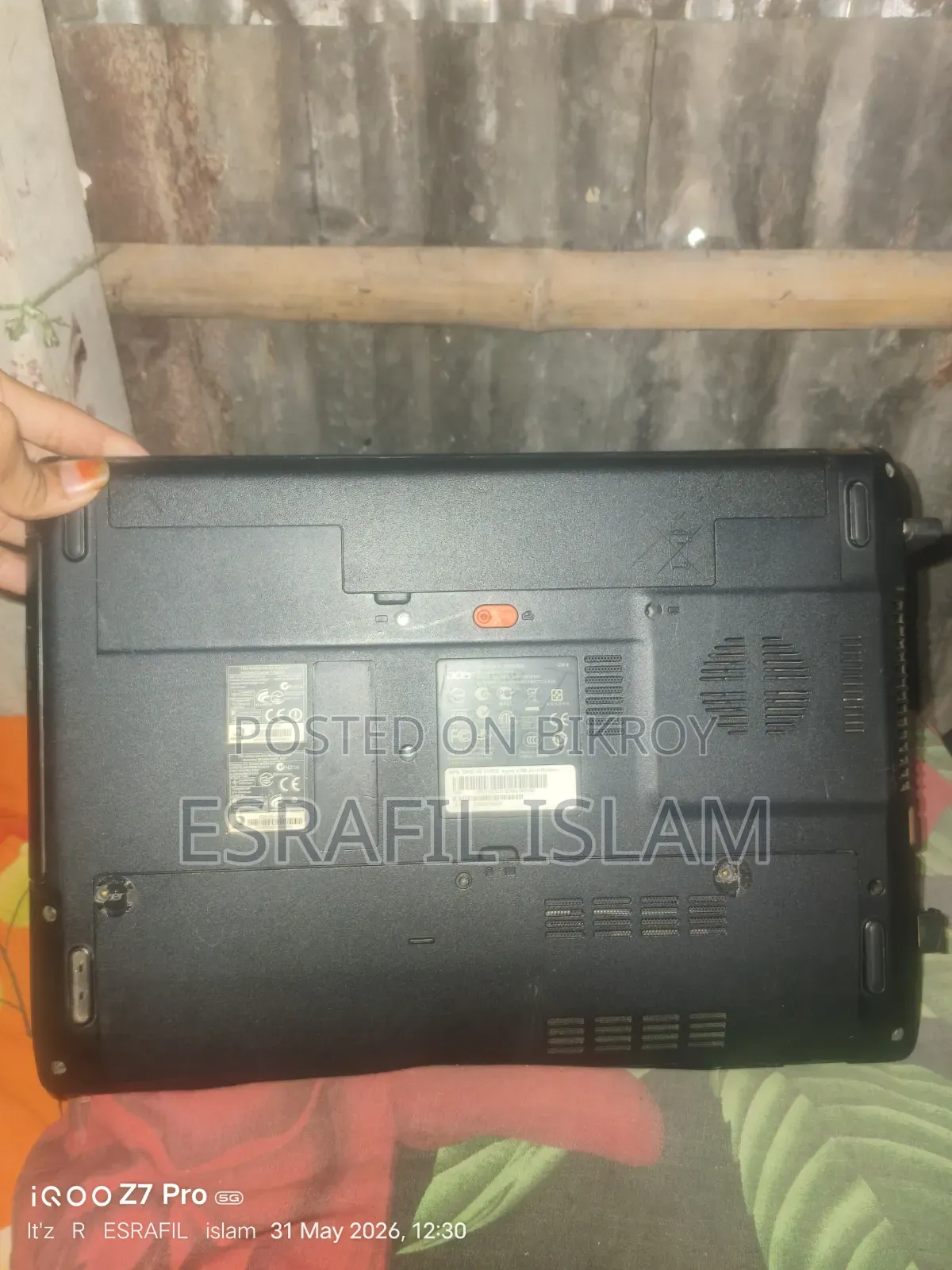 Laptop Acer Aspire 4755 4GB Intel Core I5 HDD 500GB