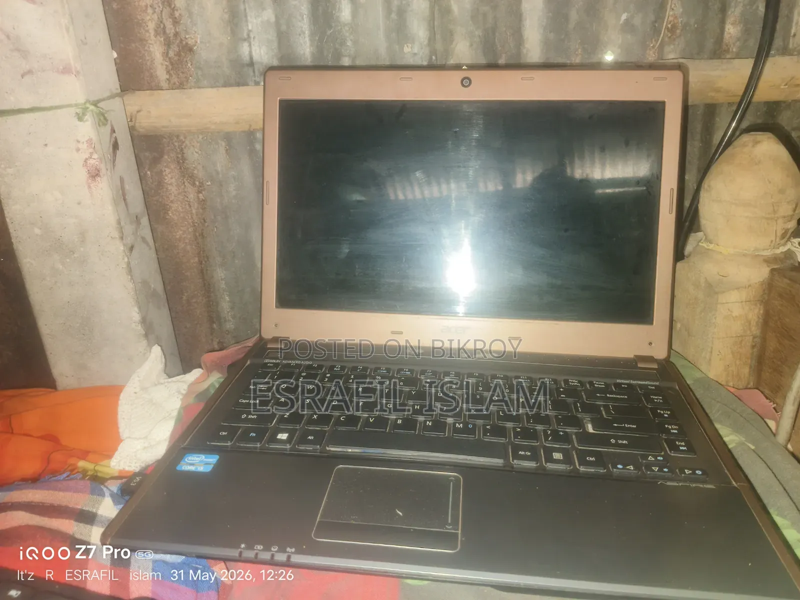 Laptop Acer Aspire 4755 4GB Intel Core I5 HDD 500GB