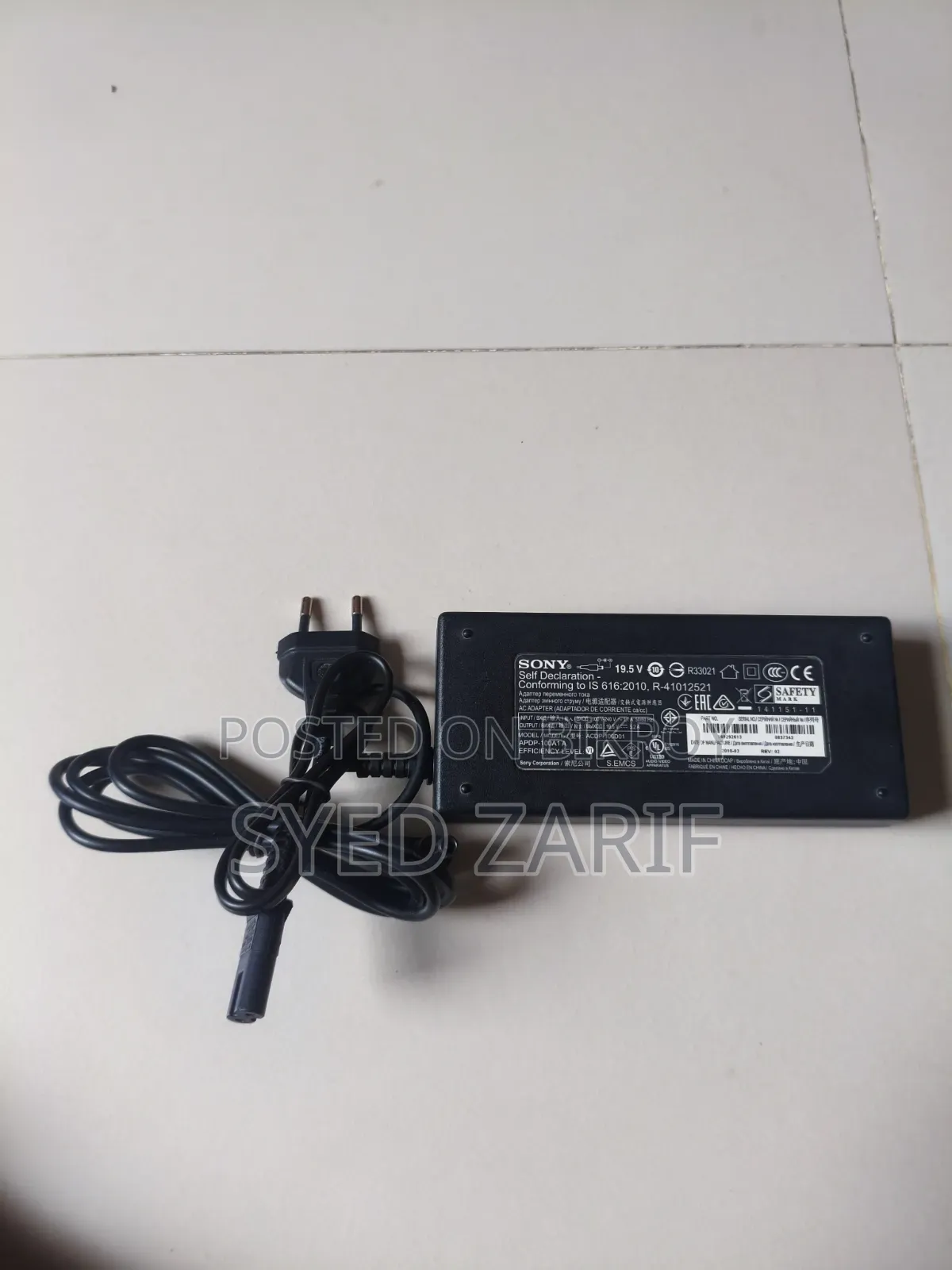 Sony Original Tv Remote and Adapter
