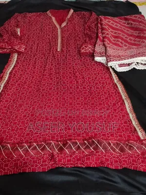 Two Piece Red Kameez for Women