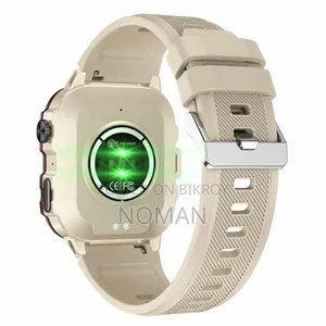 Qx11 Rugged Bluetooth Calling Smartwatch - Used (Beige/Sand Color)