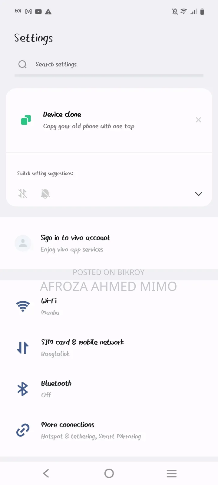 Vivo V29e 5G 256 GB Purple