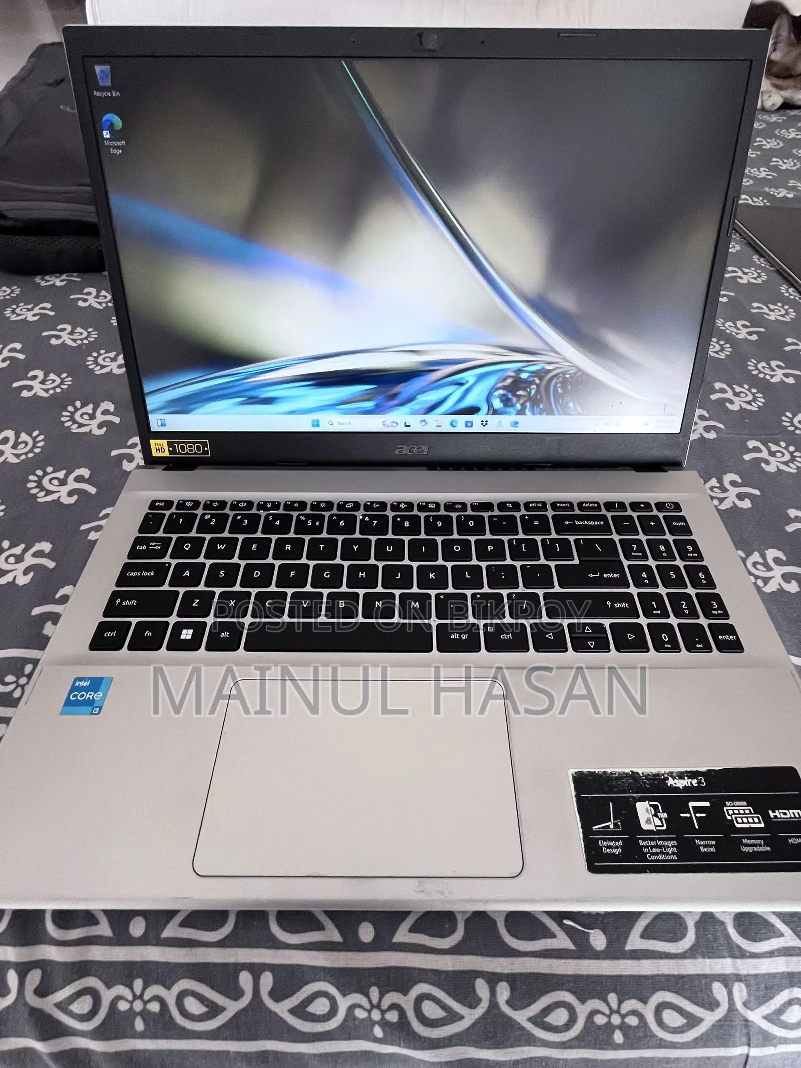 Laptop Acer Aspire 3 16GB Intel Core I3 SSD 512GB