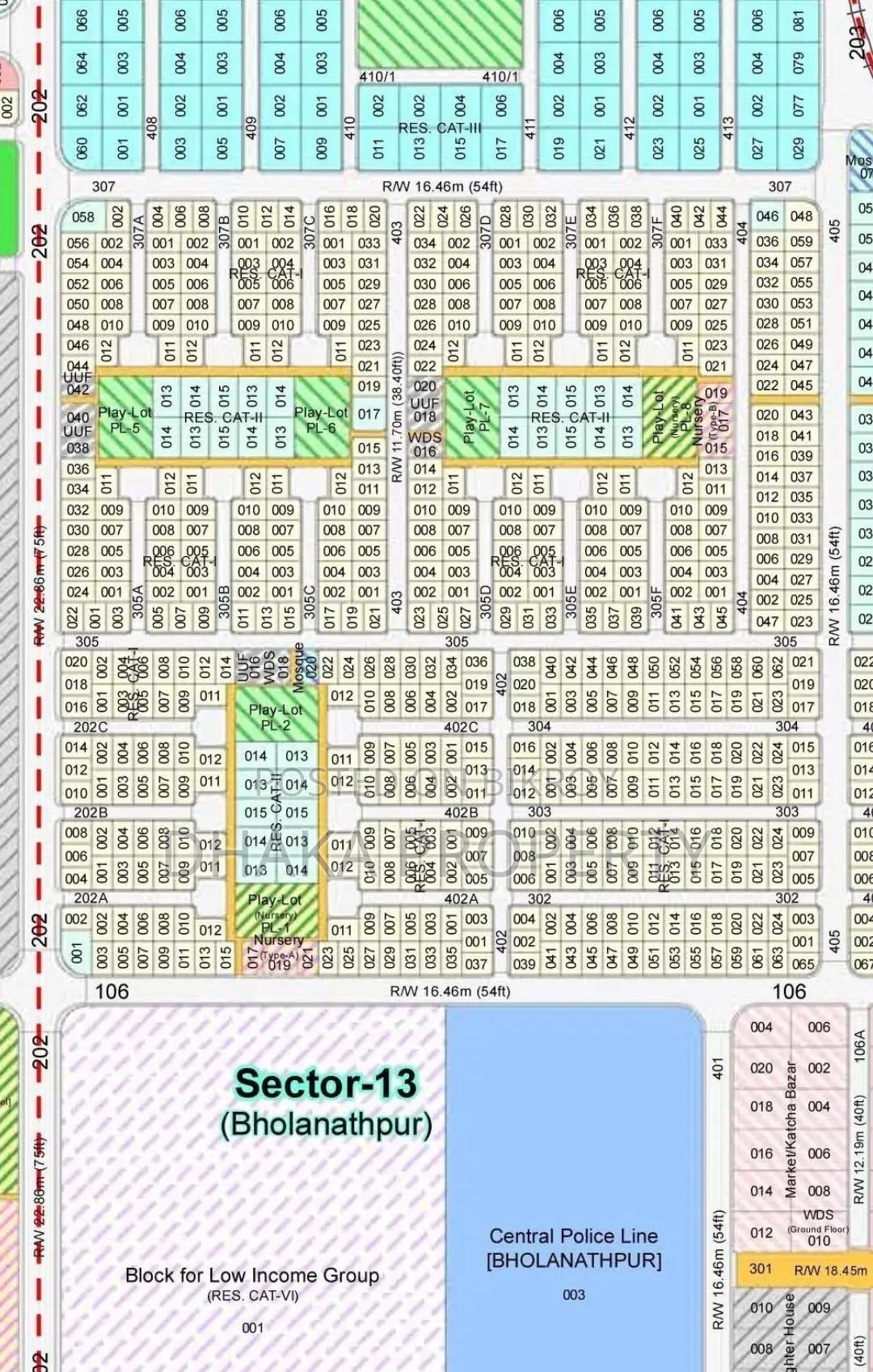 Nearby 300ft 3 Katha Park South at Sector-13