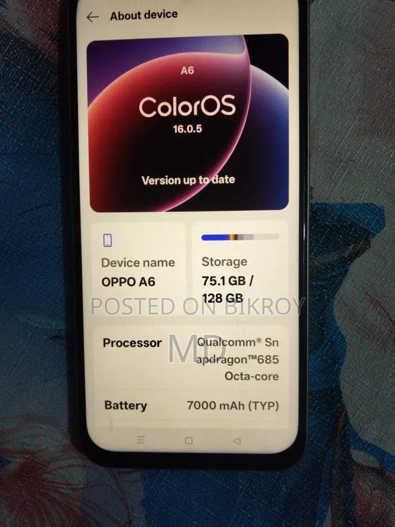 Oppo A6 128 GB Gold