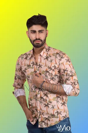  স্টাইলিশ লুকের প্রিমিয়াম Style Cotton Print Formal Shirt।