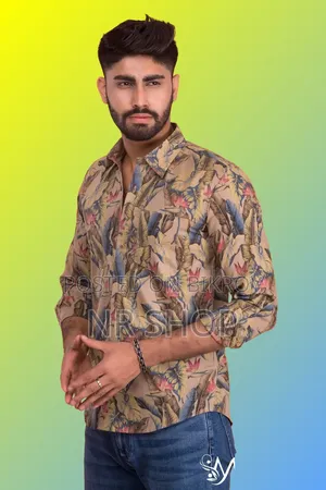 Premium Style Cotton Print Formal Shirt with a stylish look.
