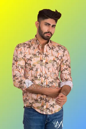Premium Style Cotton Print Formal Shirt with a stylish look.