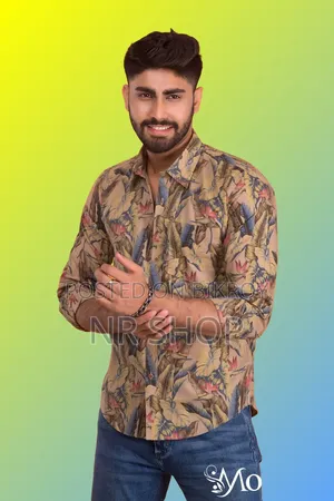 Premium Style Cotton Print Formal Shirt with a stylish look.