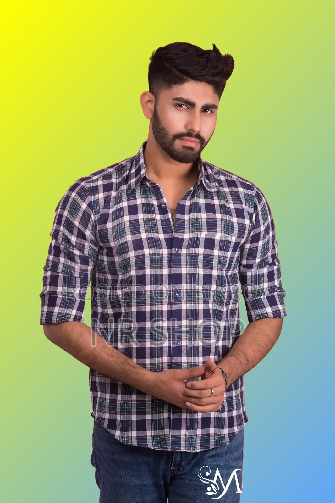 Premium Style Cotton Print Formal Shirt with a stylish look.