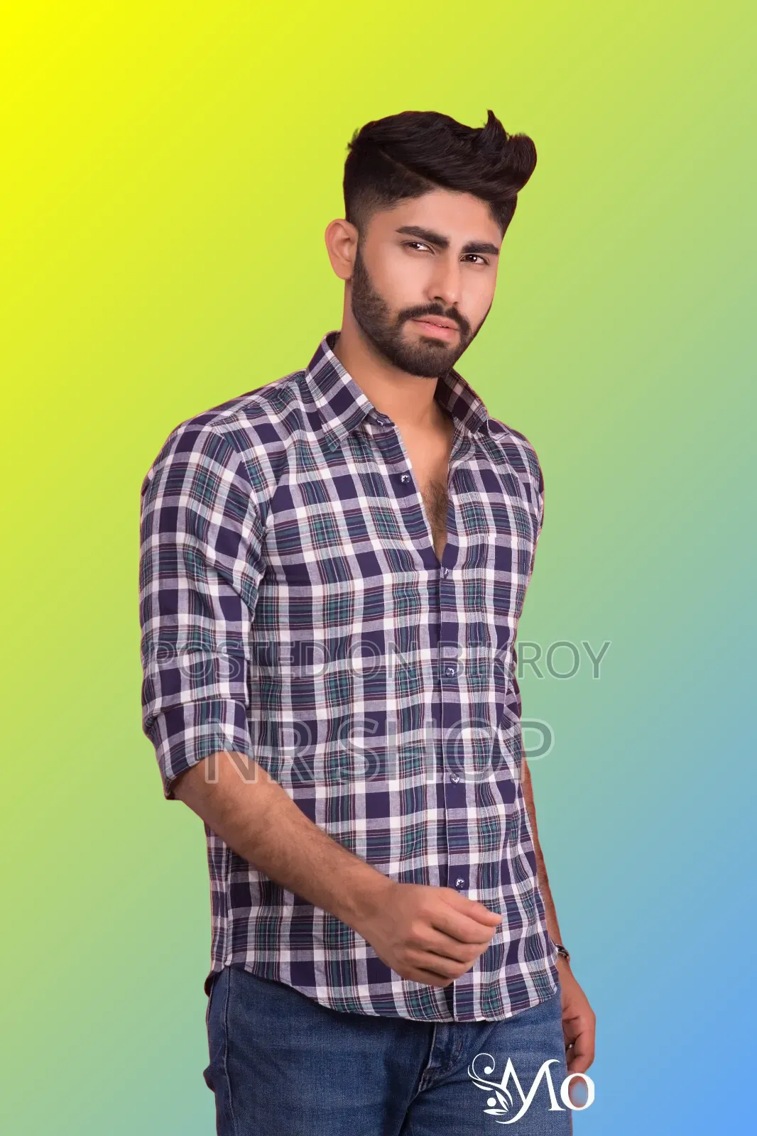 Premium Style Cotton Print Formal Shirt with a stylish look.