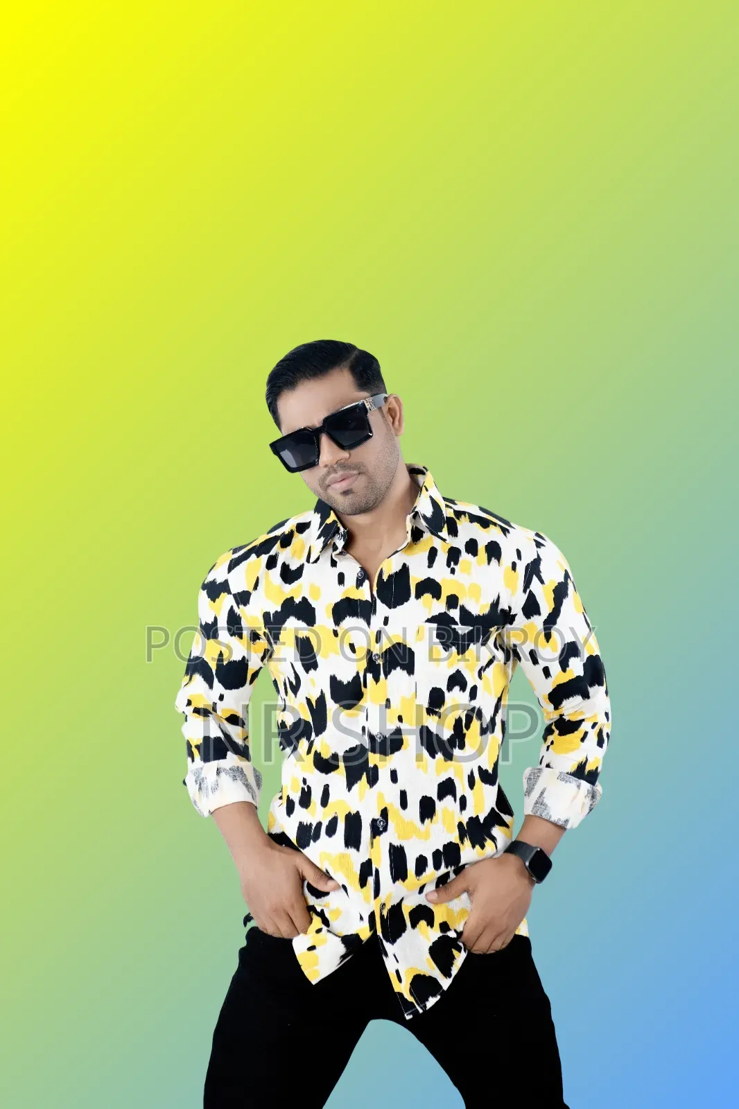 Premium Style Cotton Print Formal Shirt with a stylish look.