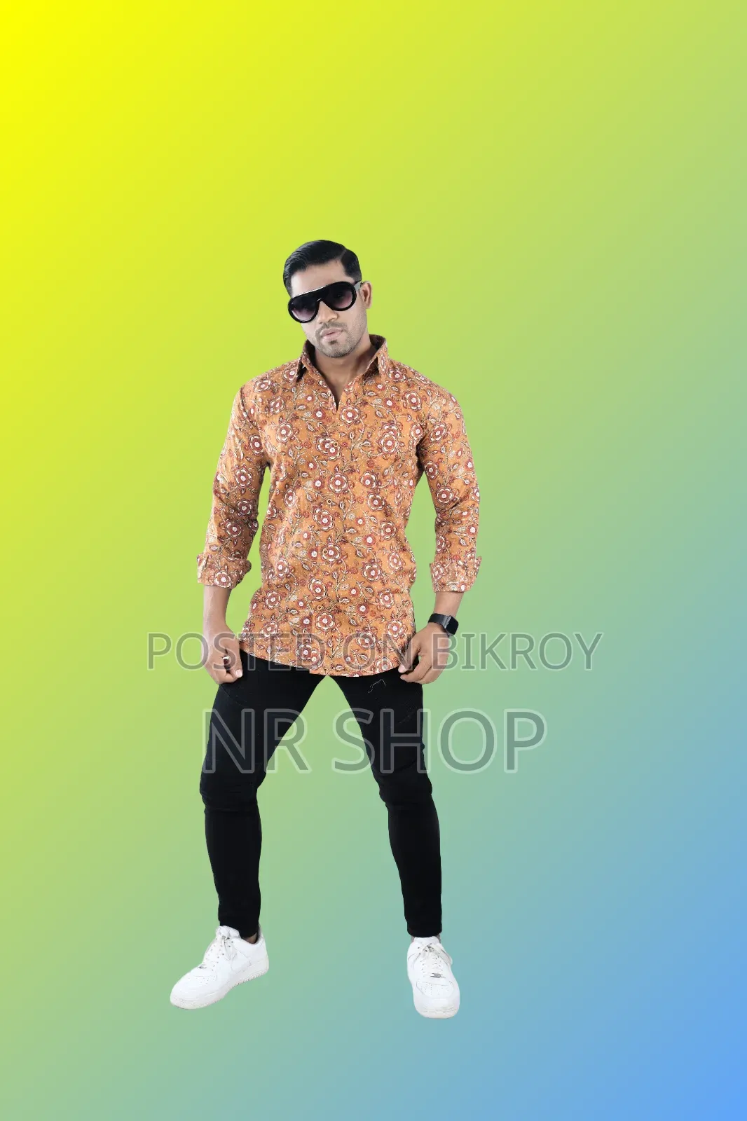 Premium Style Cotton Print Formal Shirt with a stylish look.