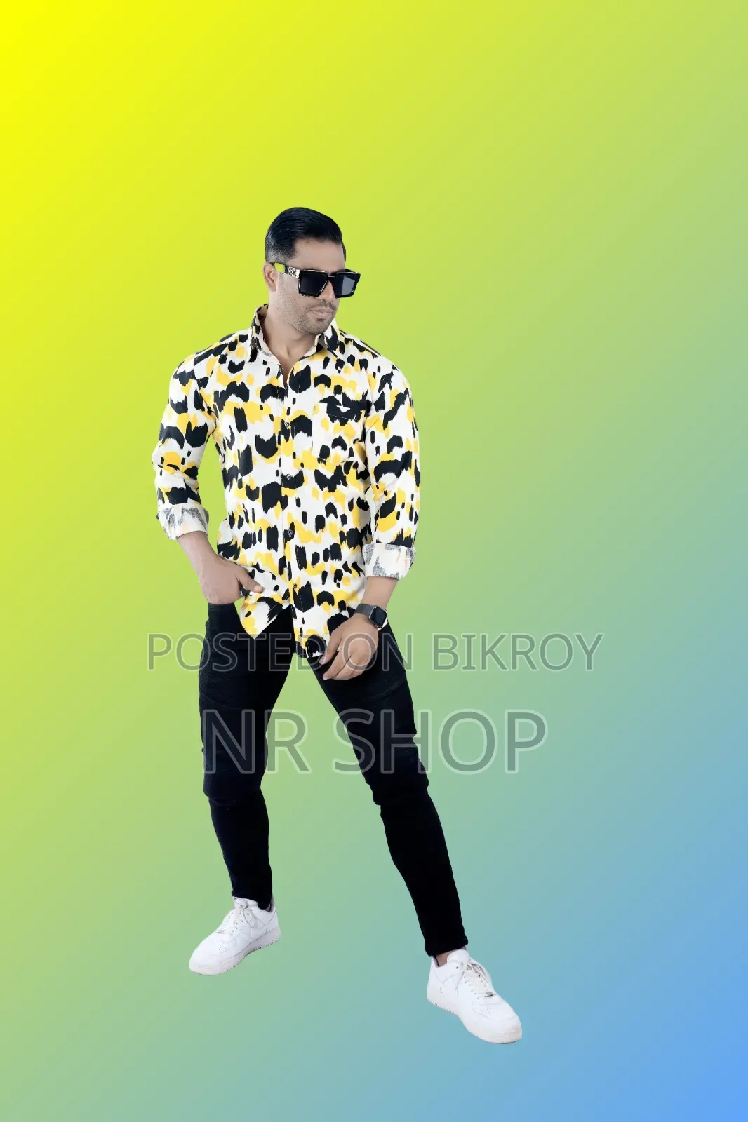 Premium Style Cotton Print Formal Shirt with a stylish look.