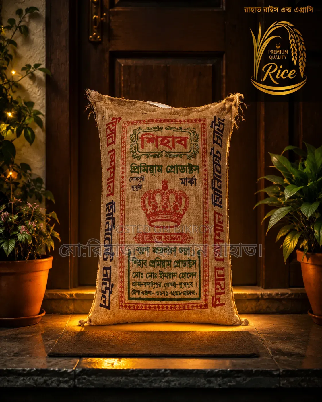 Shihab Special Miniket Rice 25 kg sack.