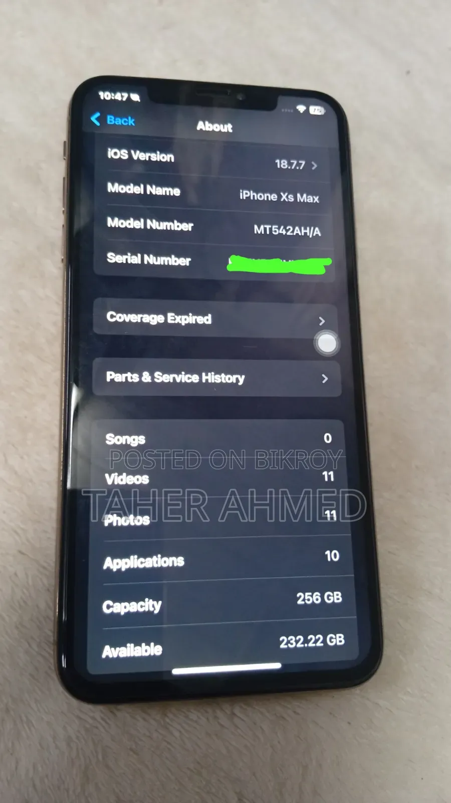 Apple iPhone XS Max 256 GB Gold