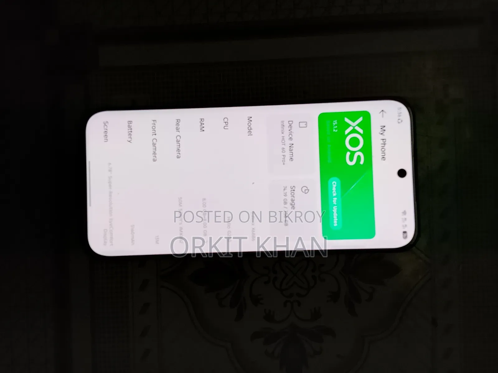 Infinix Hot 60 Pro+ 256 GB Gray