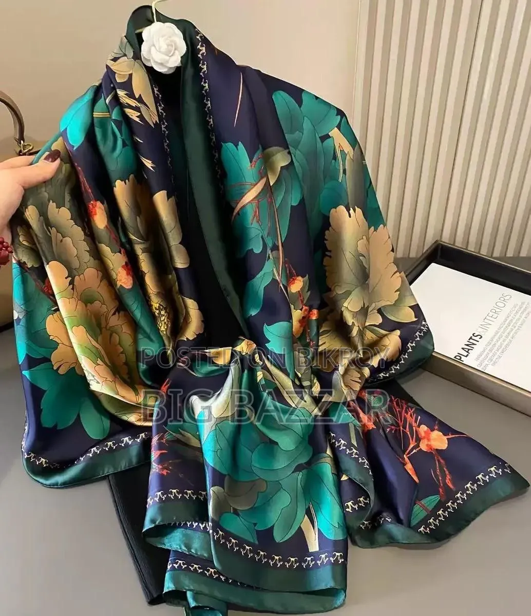 Premium Luxury Satin Silk Scarf