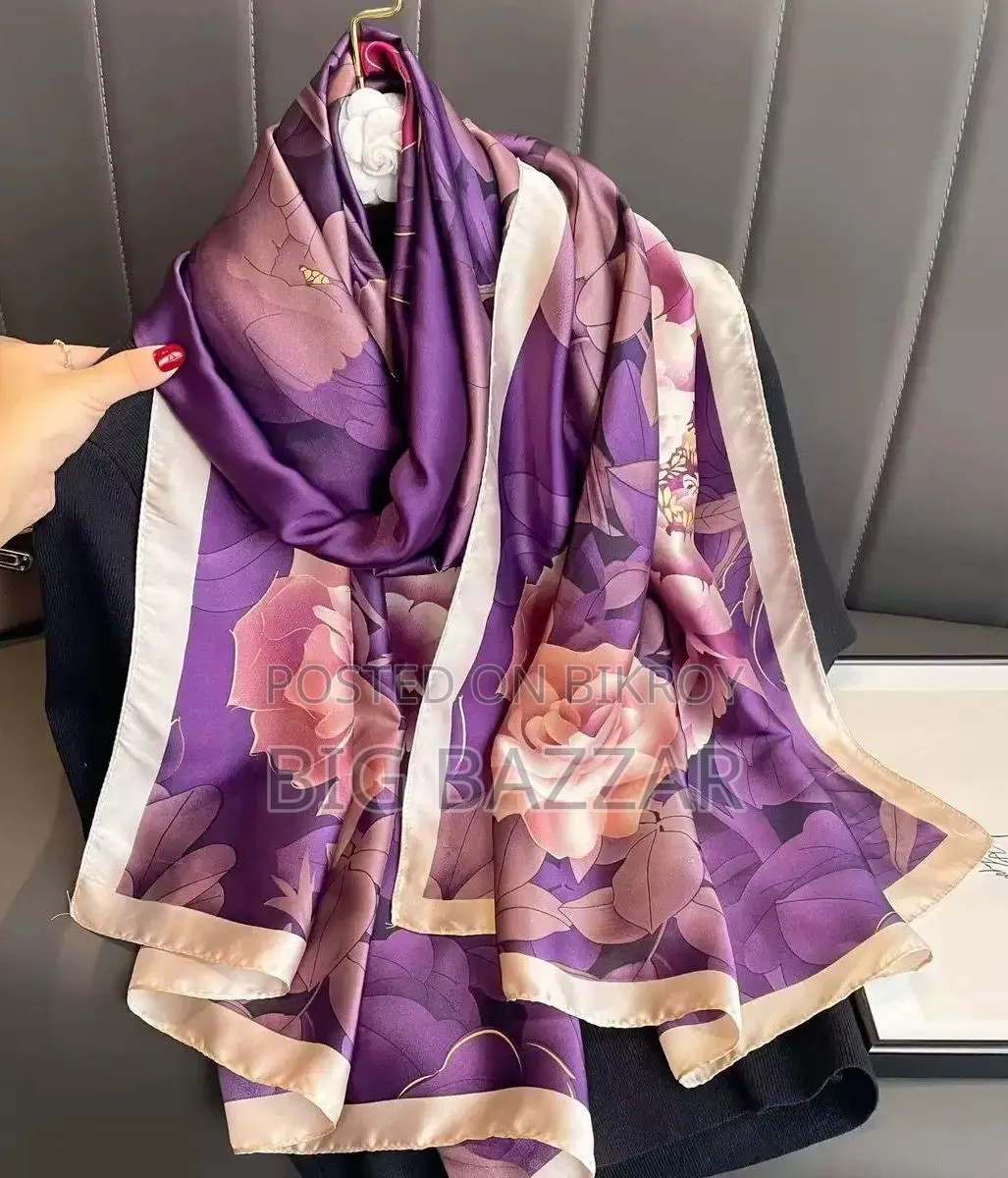 Premium Luxury Satin Silk Scarf