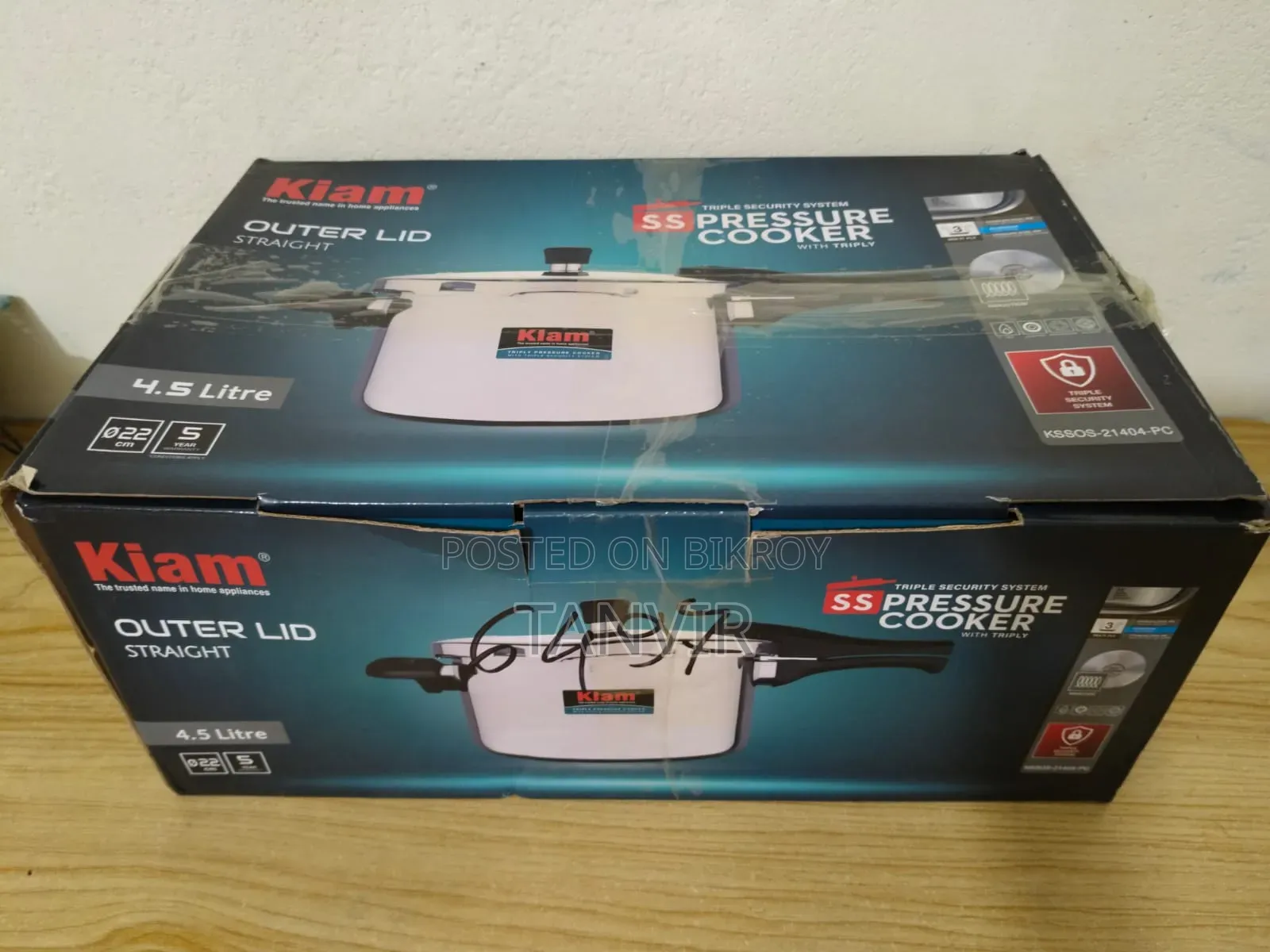 Kiam 4.5 Litre Pressure Cooker
