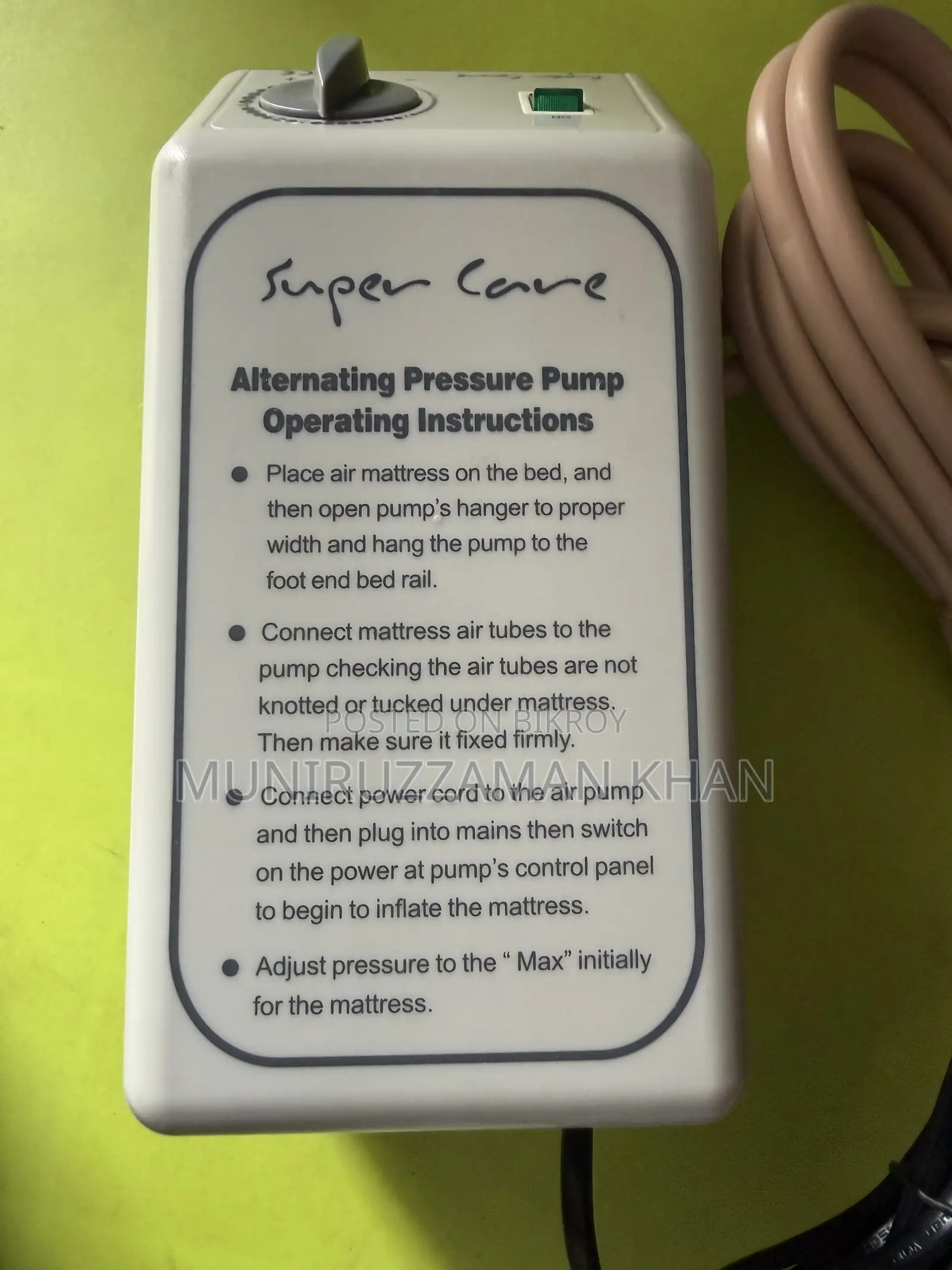 Medical Air Bed Mattress With Adjustable Pump