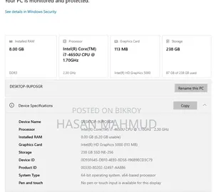 Laptop Apple MacBook Air 2014 8GB Intel Core I7 SSD 256GB