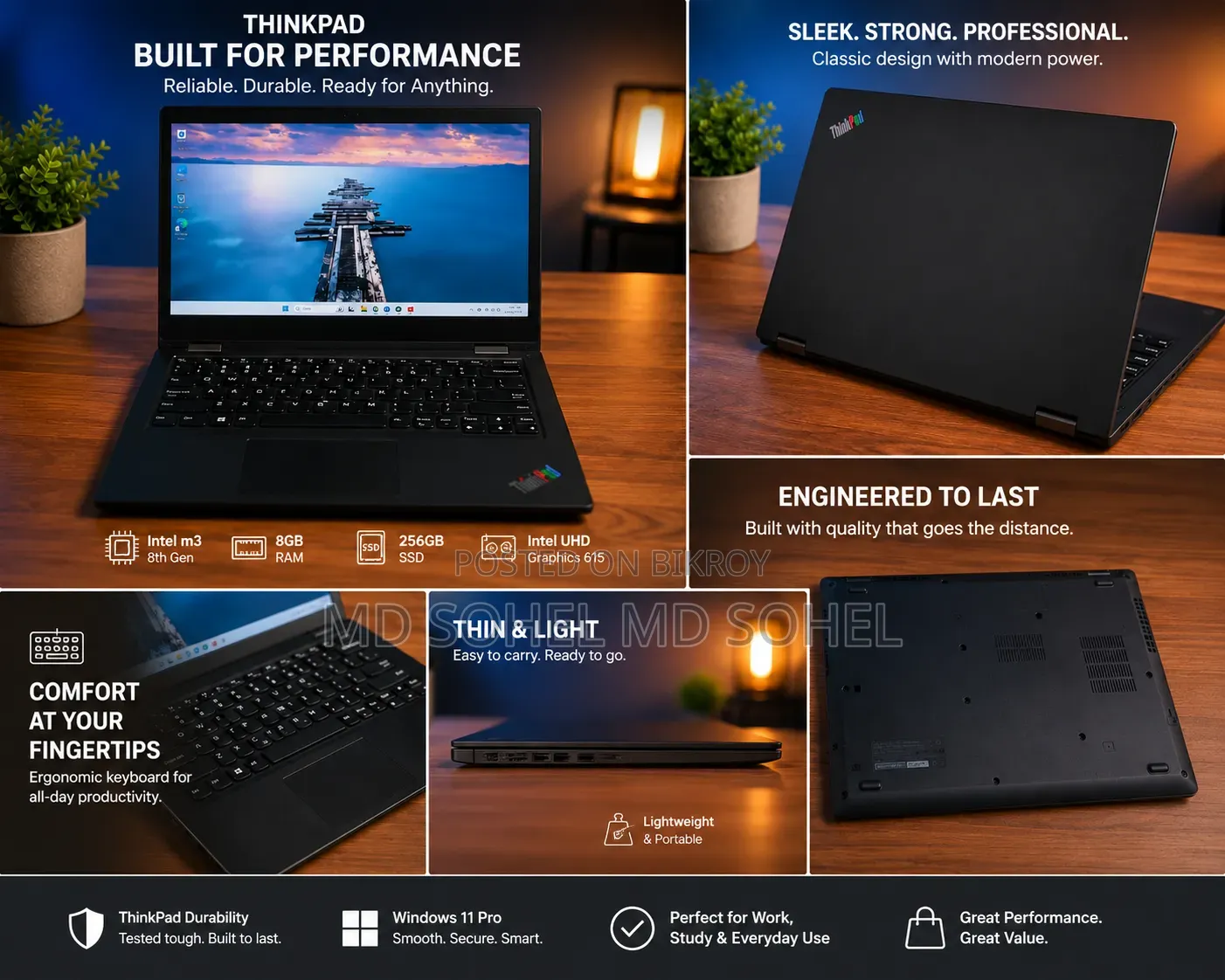 Laptop Lenovo ThinkPad 11e 8GB Intel Core M3 SSD 256GB
