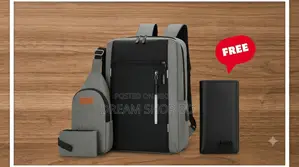 3-in-1 Premium Waterproof Laptop Backpack Set With Free Gift (New)