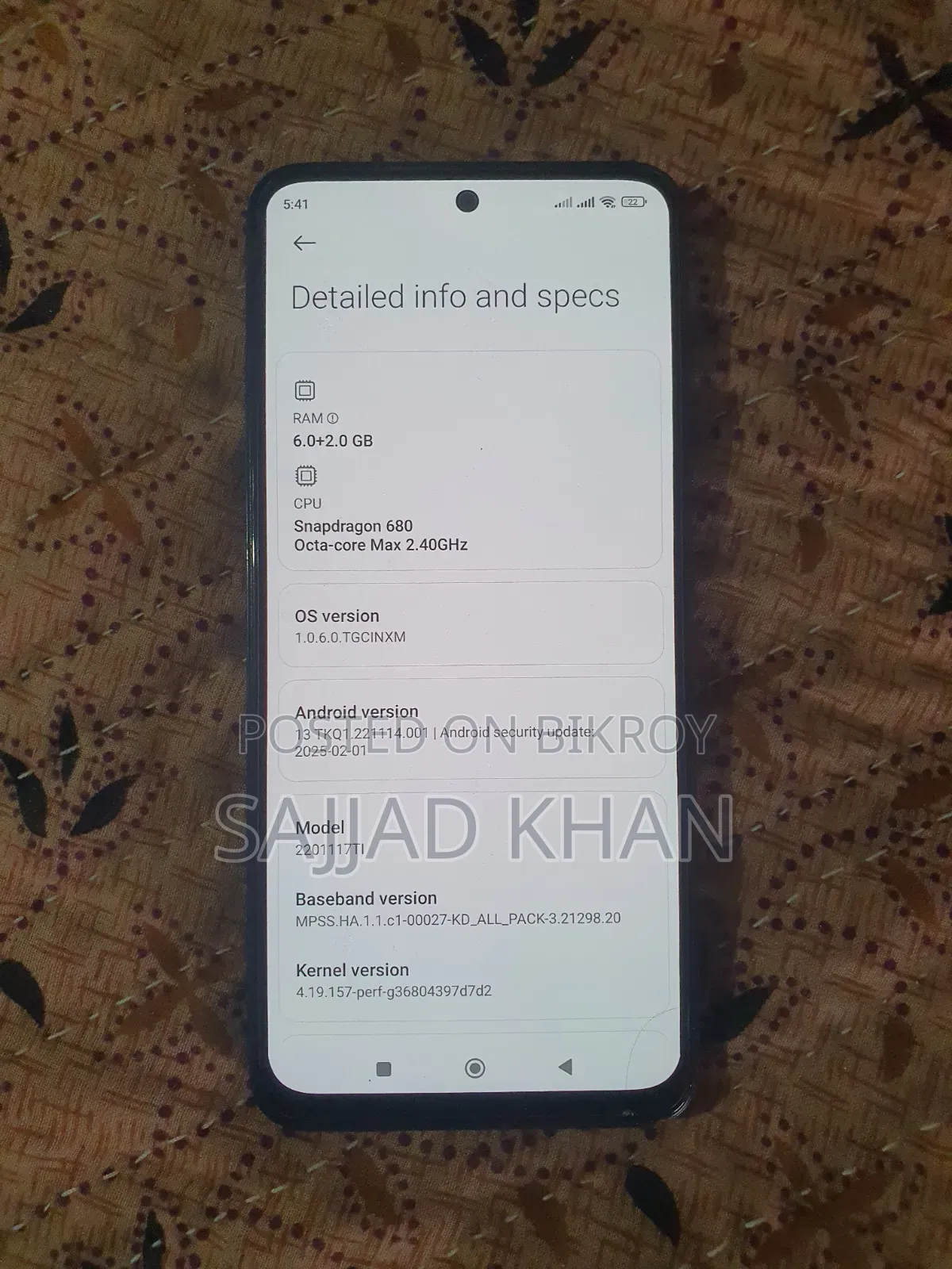Xiaomi Redmi Note 11 128 GB Black