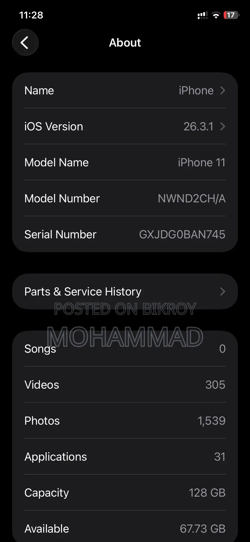 Apple iPhone 11 128 GB Purple