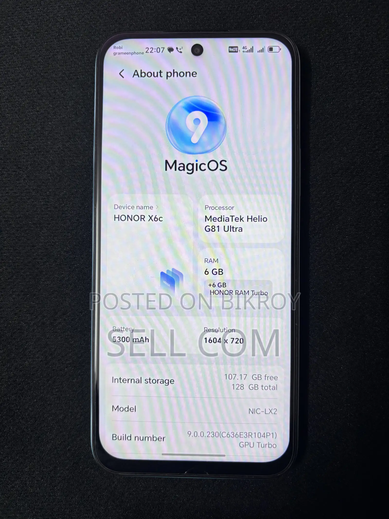 New Honor X6C 128 GB White