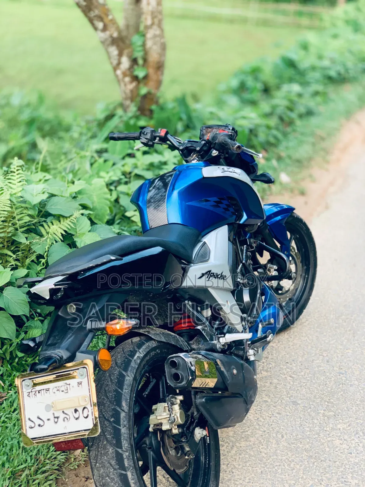 TVS Apache RTR 160 4V 2019 Blue