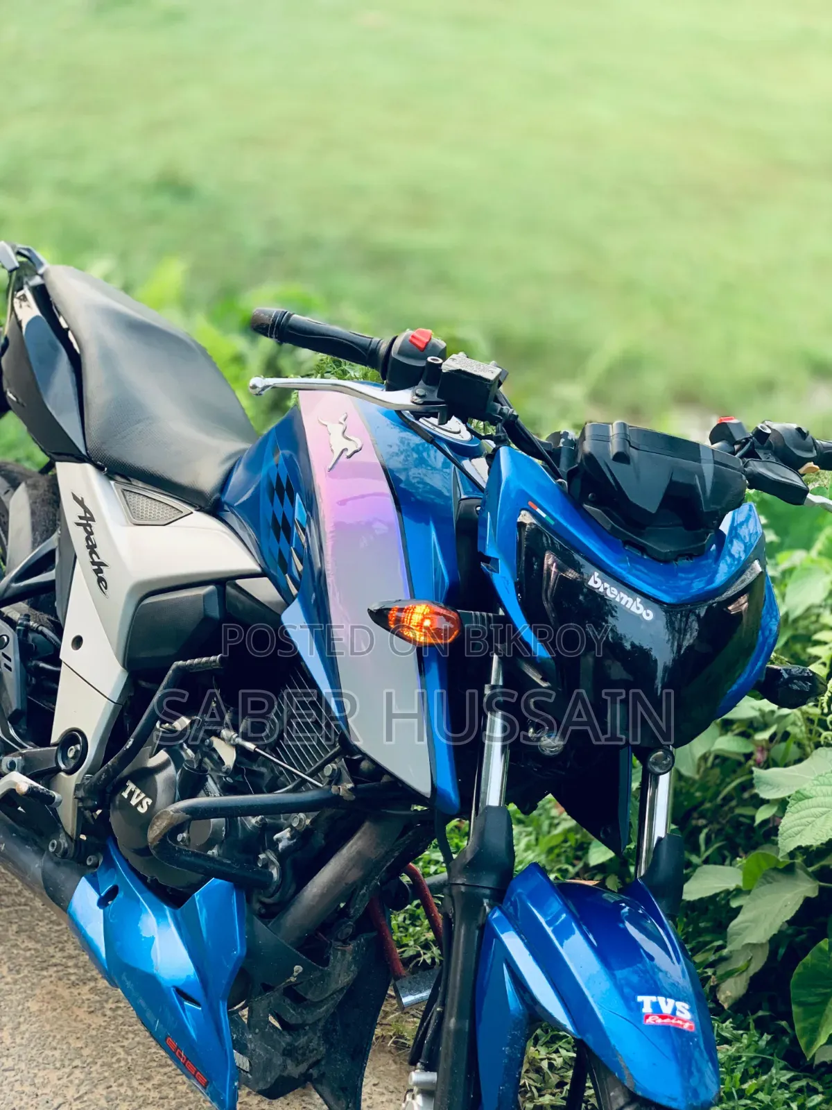 TVS Apache RTR 160 4V 2019 Blue