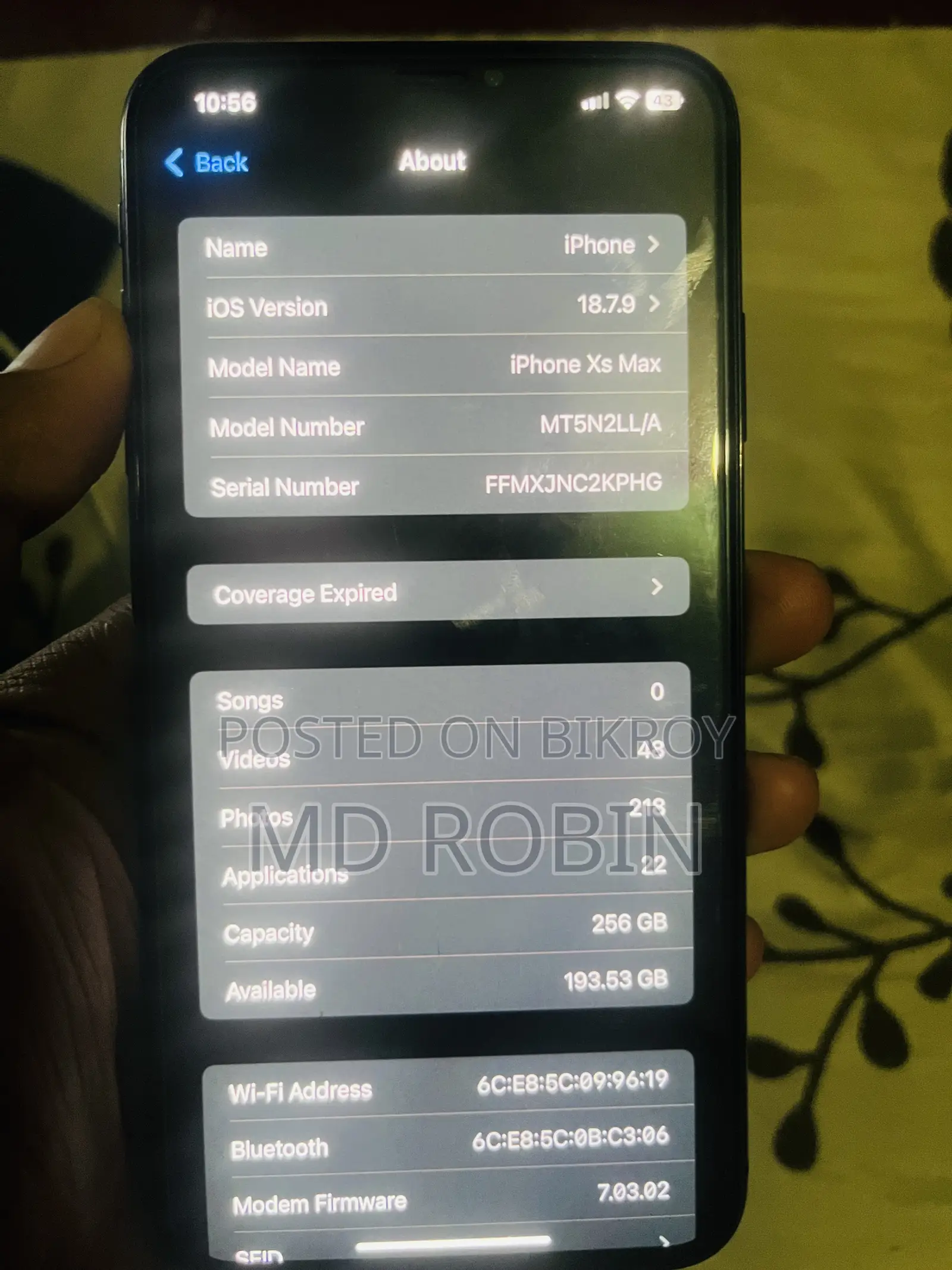 Apple iPhone XS Max 256 GB Black