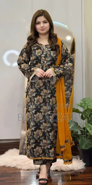 Cotton Readymade Three Piece