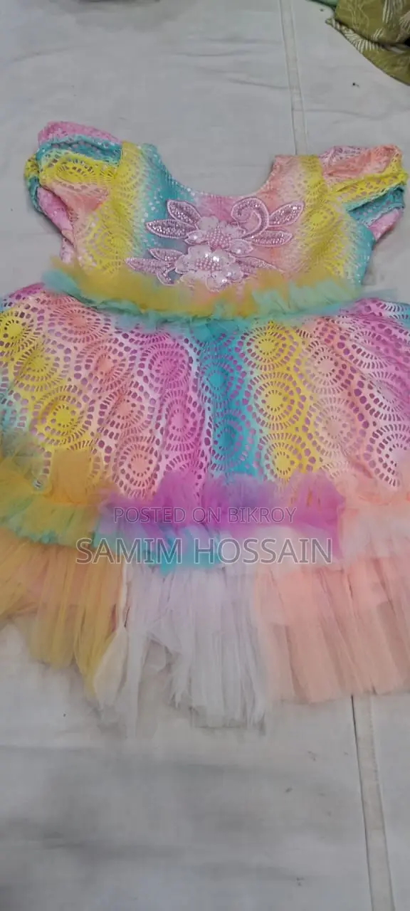 গর্জিয়াস মাল্টিকালার বেবি ফ্রক (২-৬ বছর) – প্রিমিয়াম কোয়ালিটি