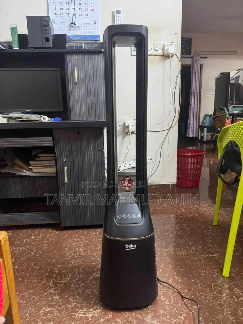 Beko Bladeless Fan Air Purifier | Eba-6000-B | Black