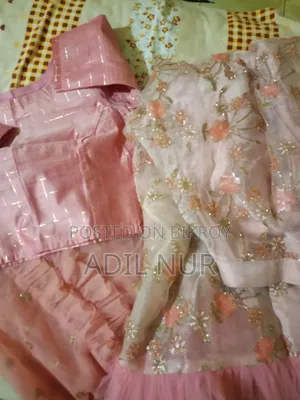 Brand New Pink Net Lehenga Set | Blouse + Orna | ৳2500
