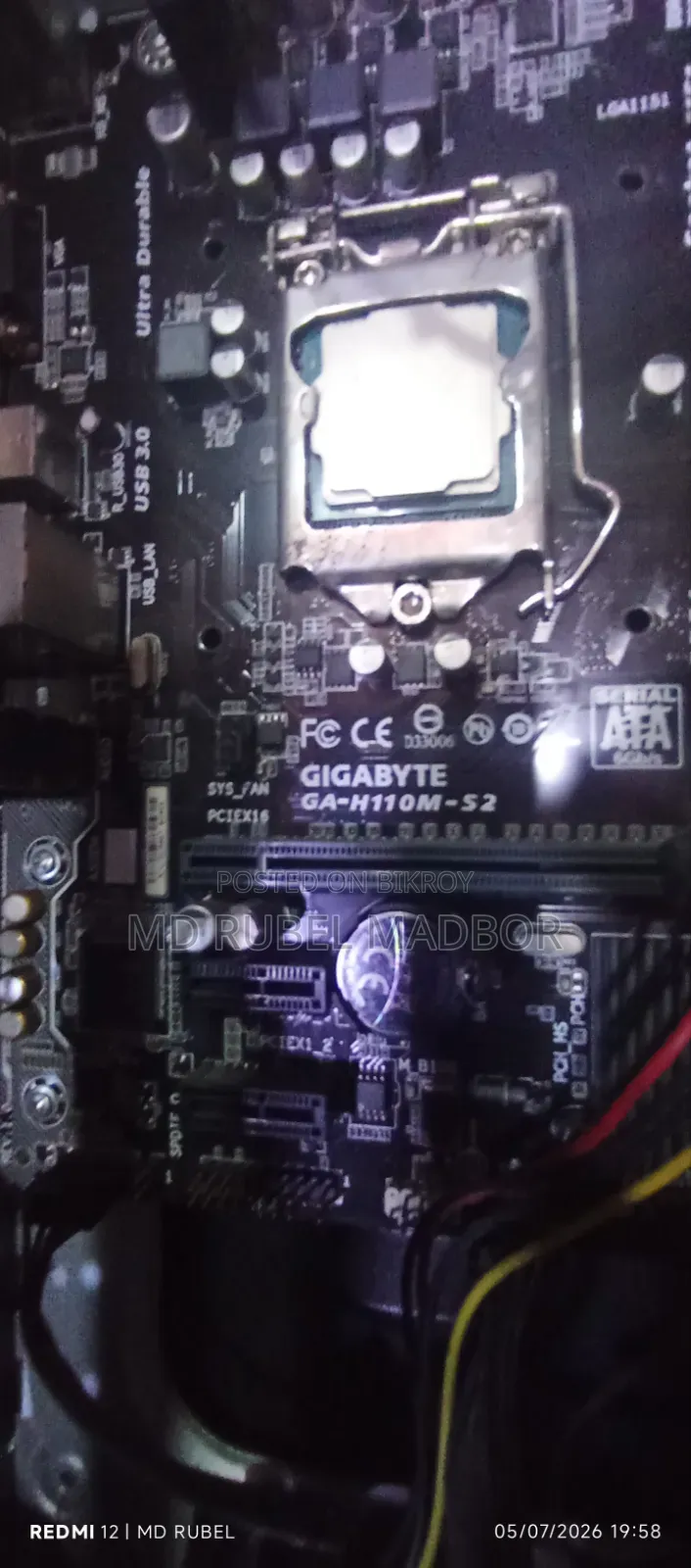 Gigabyte GA-H110MSTX-HD3-ZK 1GB Intel Core I3 SSD 128GB