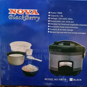 Nova Blackberry Automatic Rice Cooker and Steamer