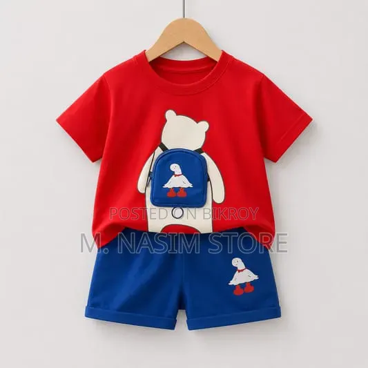 Kids Cotton Tshirt and Pant Set