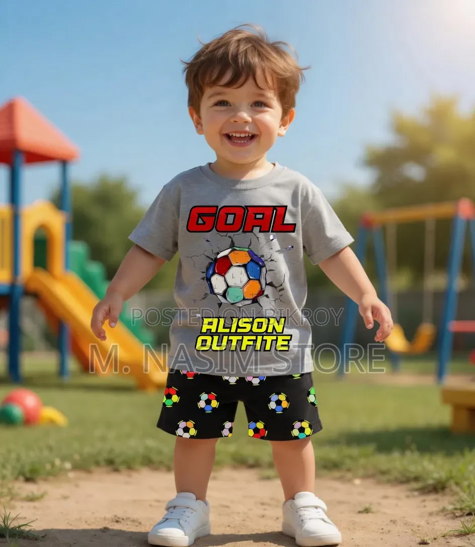 Kids Cotton Tshirt and Pant Set