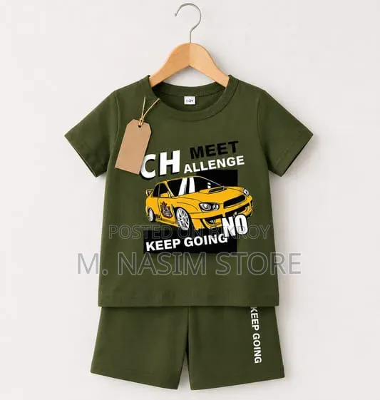 Kids Cotton Tshirt and Pant Set