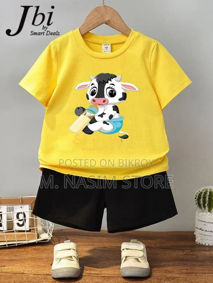Kids Cotton Tshirt and Pant Set