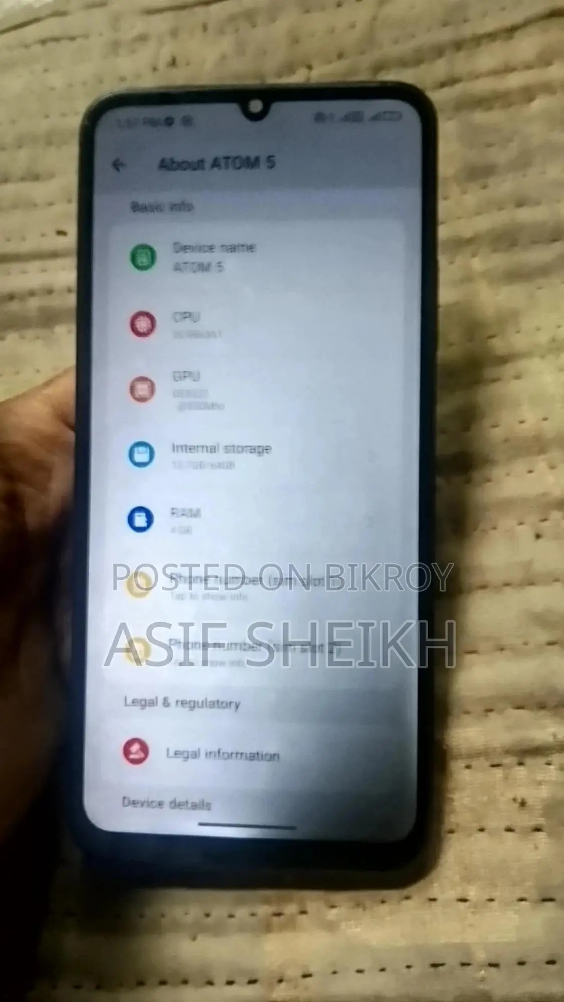 Symphony ATOM 5 64 GB Black