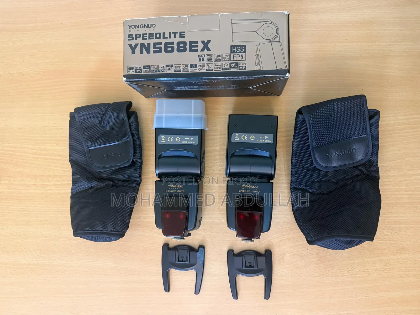 2 X Yongnuo Speedlite YN568EX (Nikon Mount)