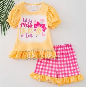 Kids Cotton Tshirt and Pant Set