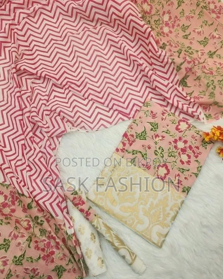 Original Indian Unstitched Three-Piece Suit