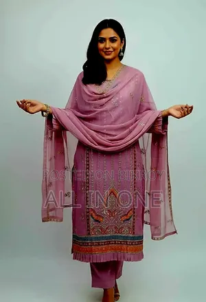 Readymade Party Four Piece Pakistani Crepe Chiffon Georgette